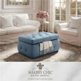 thumbnail image 1 of Koby Velvet Storage Ottoman, Light Blue, 1 of 9