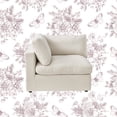 thumbnail image 1 of Rustic Manor Saniyah Cream White Linen Modular Left Arm Sofa Seat, 1 of 10