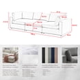 thumbnail image 1 of Rustic Manor Saniyah Navy Linen Sofa | 3-Seats, 1 of 9