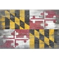 thumbnail image 1 of Rustic Maryland State Flag (24x36 Giclee Gallery Art Print, Vivid Textured Wall Decor), 1 of 3