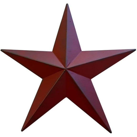 Rustic Metal 3D Barn Americana Stars Patriotic Wall Decoration American Flag Wall Star July 9th Country Americana Star