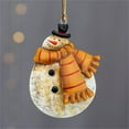 Rustic Metal Snowmen Ornament For Christmas Tree Decoration Snowman