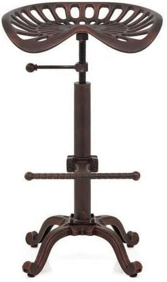 Rustic Metal Tractor Seat Bar Stool 2027inch Height Adjustable