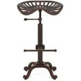 Rustic Metal Tractor Seat Bar Stool 2027inch Height Adjustable