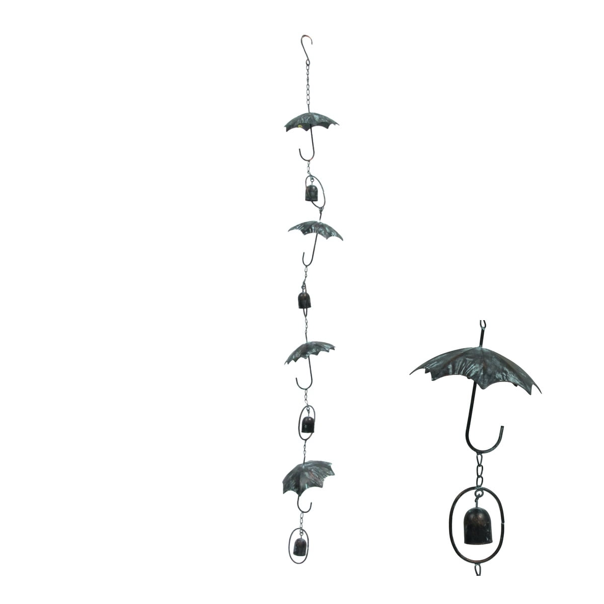 Rustic Metal Umbrella Wind Chime Kinetic Patio Garden Front Porch Outdoor Decor Rustic Metal Umbrella Wind Chime Kinetic Patio Garden Front Porch Outdoor Decor