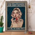 Rustic Metal Wall Decor Farmhouse Girl Some Girls Love Make Up and Have