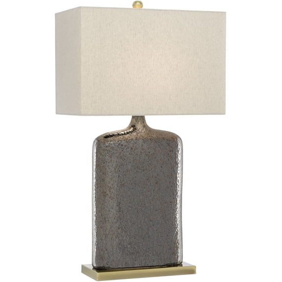 Rustic Metallic Bronze Musing Table Lamp