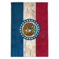 thumbnail image 1 of Rustic Missouri State Flag Distressed USA Garden Yard Flag, 1 of 3