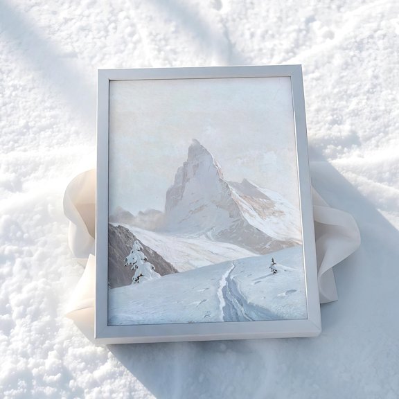 Rustic Mountain Art Vintage Lodge Decorative Wall Poster , Poster Print Only