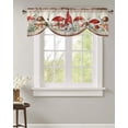 thumbnail image 1 of Rustic Mushroom Gnome Vintage Kitchen Valance Curtain Window Valance for Living Room Bedroom Tie Up Valance Curtain, 1 of 6