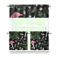 thumbnail image 1 of Rustic Mushroom Kitchen Curtains 3pcs 27.5x24in, Polyester Botanical Tier and Valance, Forest Window Drapes for Fall Holiday Bathroom or Cabin, 1 of 6