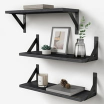 Rustic Natural Wood Shelves - Floating Wall Decor & Storage