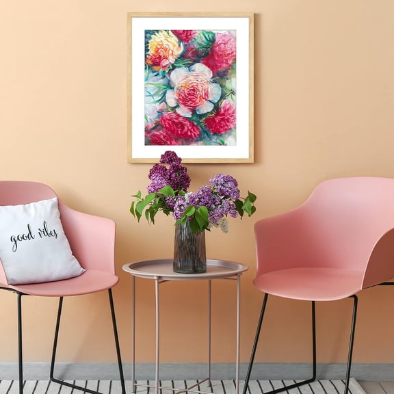 Rustic Oak 20x24 Frame - Set of 3, 20 x 24 Poster Frame with Mat for 16x20, Picture Frames for Artwork, Puzzles, Photos and Movie Posters$$Home Decor, Kitchen, & Other