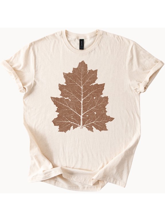 Rustic Oak Leaf Nature Outdoor Graphic T-Shirt