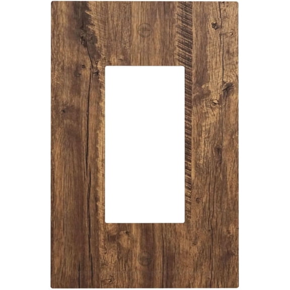 Rustic Old Wood Brown Crack Tree Tumor Print Decorative Outlet Covers 1 Gang Single Rocker Light Switch Cover Plate Wall Plates GFCI Faceplate for Farmhouse Home Decor