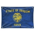 thumbnail image 1 of Rustic Oregon State Flag Distressed USA Home Business Office Sign, 1 of 3