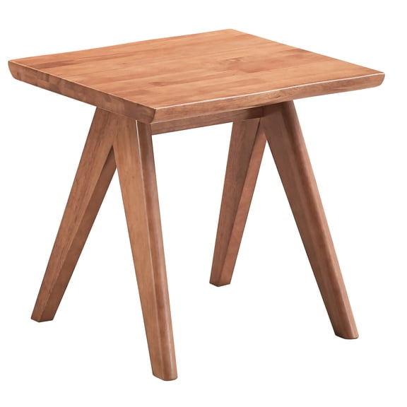 Rustic Organic Accent Table with Four Wood Legs - Suitable for Displaying Decor in Hallway