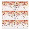 thumbnail image 1 of Rustic Party Placemats Set of 6, Durable Linen Table Mats with Pumpkin and Turkey Pattern, Machine Washable Heat Resistant Fall Dining Table Mats for Family Celebration, 1 of 5
