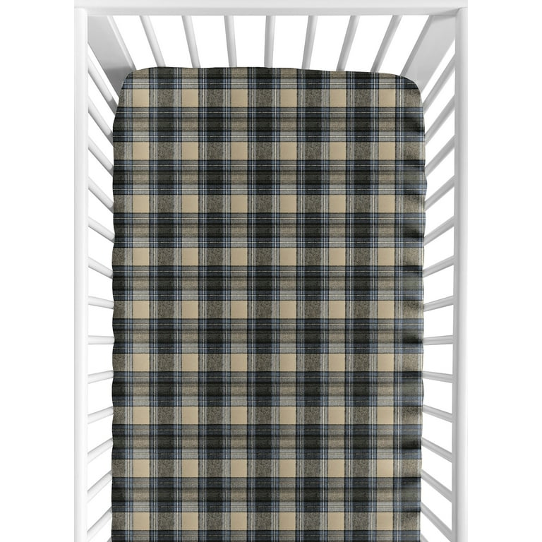 Sweet Jojo Designs Woodland Plaid Comforter Set – Full/Queen 3-Piece Boy’s Bedding, Grey Black Red Flannel