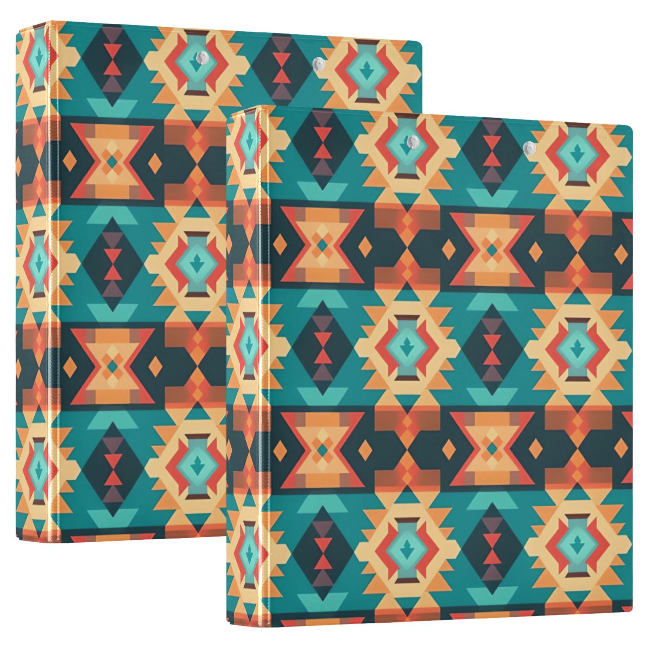 Rustic File Folder Rustic Pattern 3 Ring Binders 1.5 inch Hardcover File Folders with ...