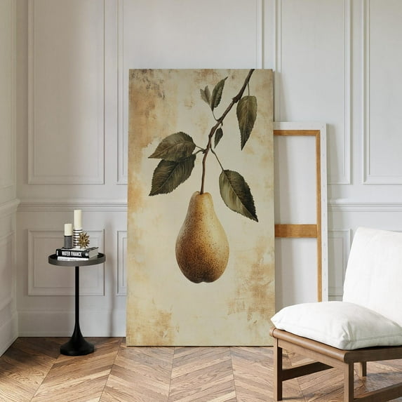 Rustic Pear Wall Art – Vintage Botanical Fruit Print For Farmhouse Kitchen And Dining Room Decor Wall Art, Modern Wall Decor, 16x24 UNFRAMED