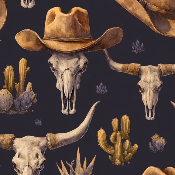 Rustic Peel and Stick Wallpaper Flourishing vintage Cowboy Hats Midnight Desert Wall Mural 17.7in x 9.8ft Self Adhesive Removable Wall Paper Renter Friendly Wallpaper for Boys Bedroom Men Cave