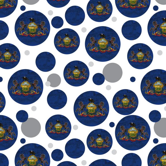 Rustic Pennsylvania State Flag Distressed USA Premium Gift Wrap Wrapping Paper Roll