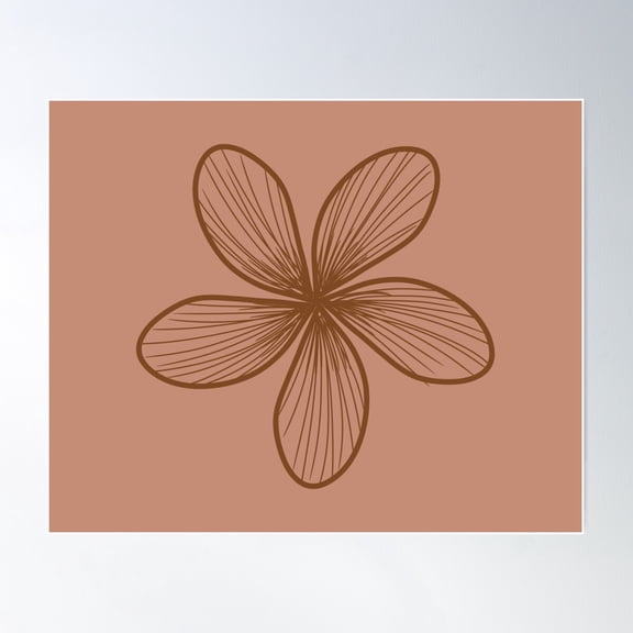 Rustic Petals Poster Wall Art, Modern Wall Decor For Living Room Bedroom, 8x12 UNFRAMED