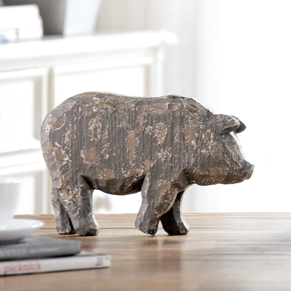 Rustic Pig Figurine by SPI Home