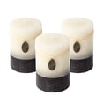 thumbnail image 1 of Rustic Pillar Candles Mottled 3x4'' Home Décor Handmade (3 Packs, Ivory), 1 of 2