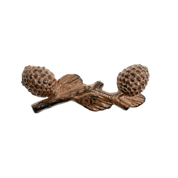 Rustic Pinecone Dresser Drawer Pull Metal Handle Kitchen Cabinet Hardware Cabin Lodge Home Decor