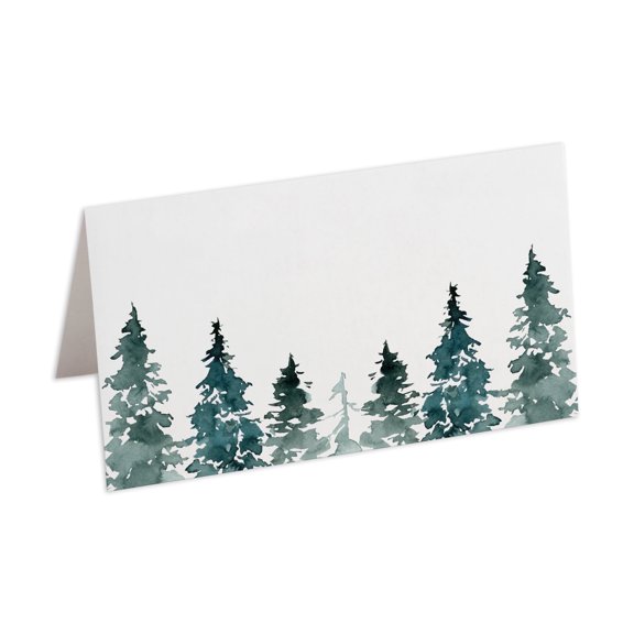 Truly Inspired Paper Co. Rustic Pines Table Place Cards, All occasions, Pack of 100, 2.5 x 3 inches