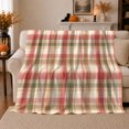 thumbnail image 1 of Rustic Plaid, Festive autumn celebration Scene, Warm Flannel Blanket for Living Room and Family Room with Detailed Artwork, Art Lovers autumn celebration Gift, Festive Home Decor, 1 of 9