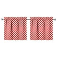thumbnail image 1 of Rustic Plaid Kitchen Curtains 2 Pack 27.5x24 Inch Tier Panels Semi-Sheer Rod Pocket Short Curtains for Farmhouse Decor, 1 of 4