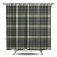 thumbnail image 1 of Rustic Plaid Waterproof Shower Curtain, Fabric Bathroom Shower Curtain Featuring Classic Buffalo Plaid, Retro Checkered Pattern, Colorful Checkerboard Design, Machine Washable, Hooks Included, 1 of 5