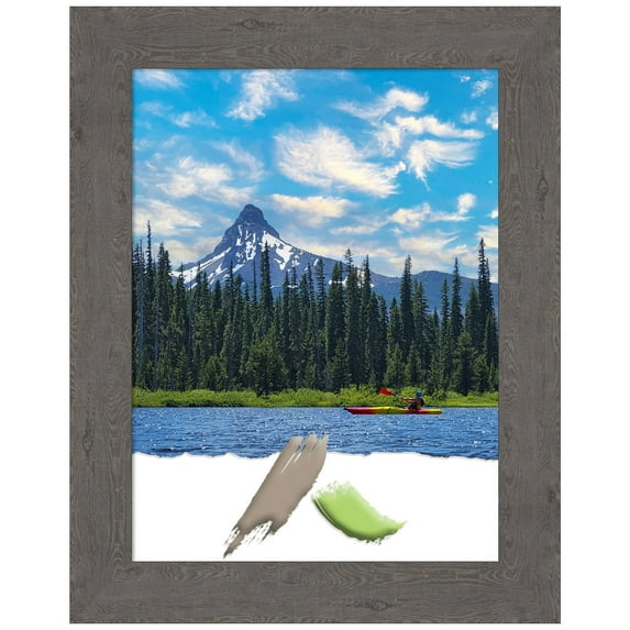 Rustic Plank Grey Picture Frame, Photo Frame, Art Frame
