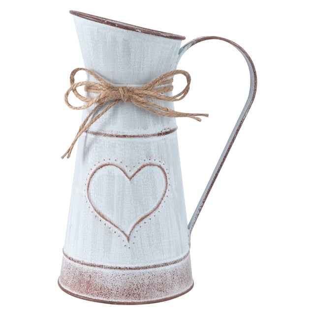 Rustic Plant Flower Arrangement Vase Bucket Pot Decorative Table