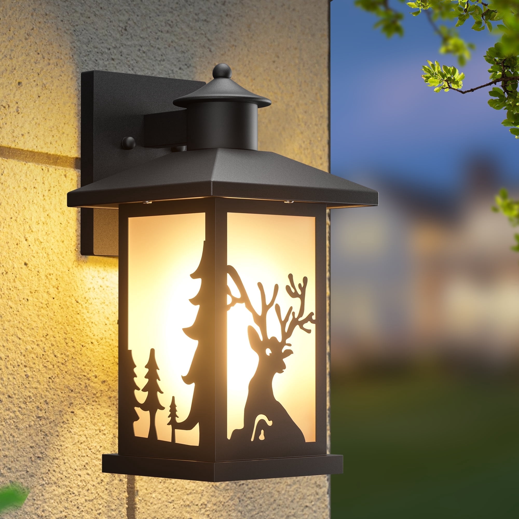 Rustic Porch Wall Light – Waterproof Metal Porch Lights Wall Mount for ...