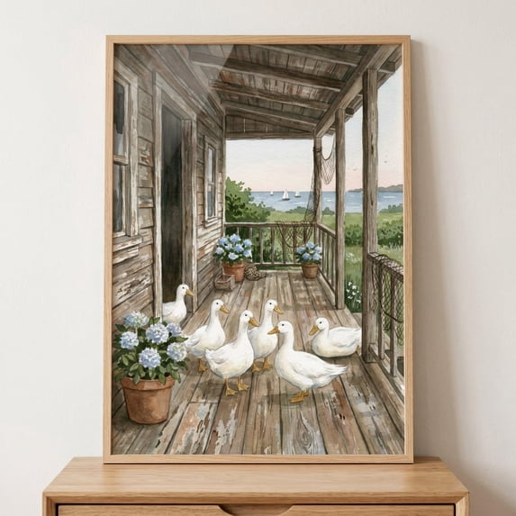 Rustic Tech Core Rustic Porch White Duck Coastal Cottagecore Farmhouse Blue Hydrangea ...