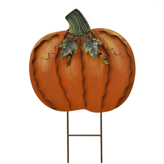 Rustic Pumpkin Decor Yard Stake Signs Yard Decorations Halloween Pumpkin Lawn Decor Pumpkin Sign