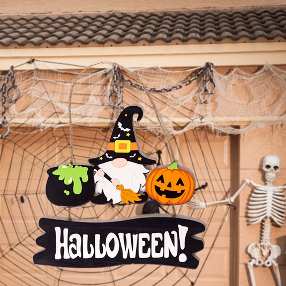 Rustic Pumpkins Wooden Welcome Sign - Halloween Decoration, Front Door, Wreath, Home, Garden, Kitchen, Fall, Autumn, Thanksgiving, School Classroom