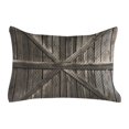 thumbnail image 1 of Rustic Quilted Pillowcover, Old Wooden Door with Planks Rustic Country Life Themed Architecture Building Doorway, Standard King Size Accent Pillow Cover for Bedroom, 36" x 20", Taupe, by Ambesonne, 1 of 1