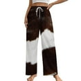 thumbnail image 1 of Rustic Ranch Cow Print Pajama Pants Breathable with Pockets Pajamas For Lady Vintage Sleeping Pants Bedroom Homewear, 1 of 6