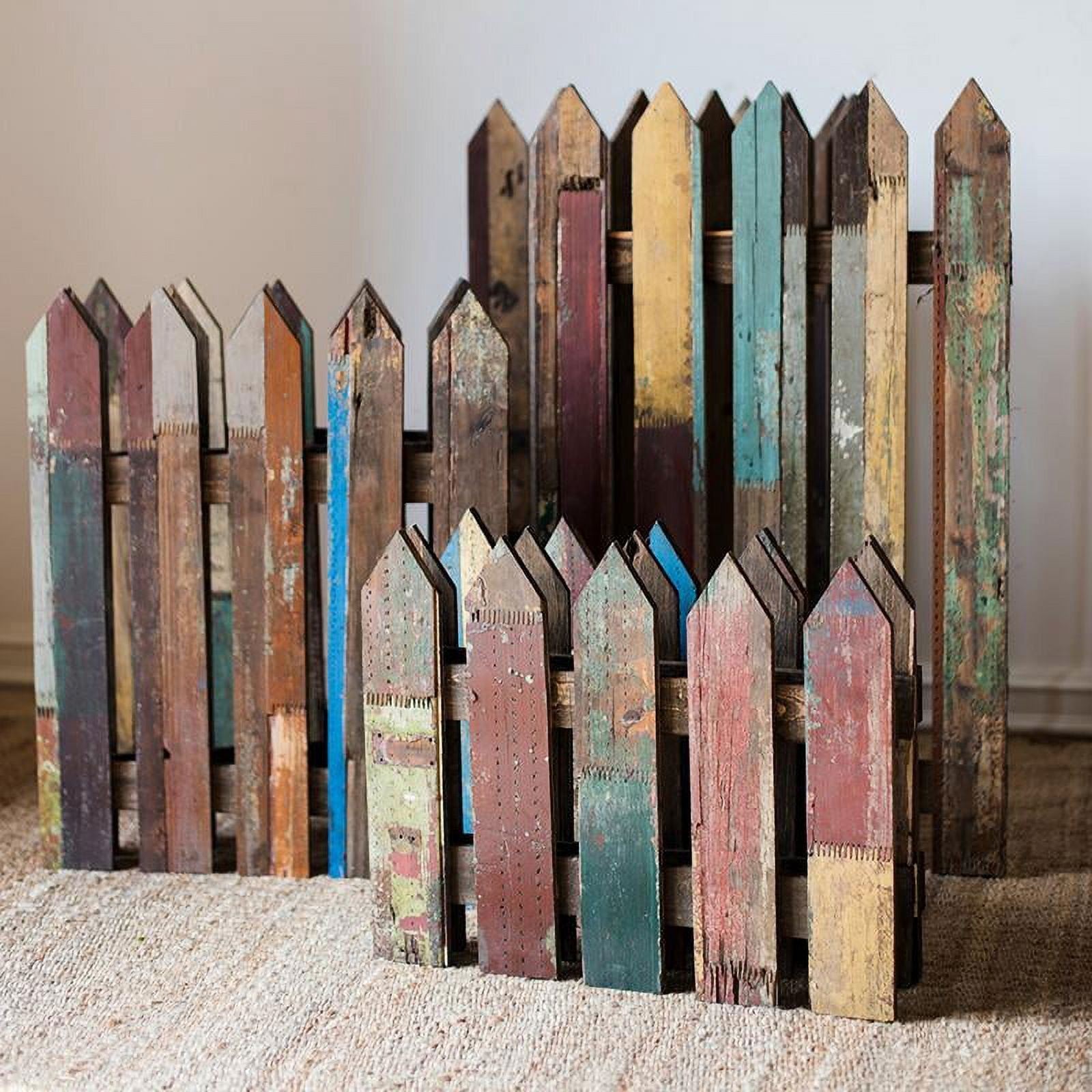 Rustic Reach Antique Solid Wood Fence Decoration, Set of 3 - Walmart.com