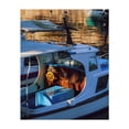 thumbnail image 1 of Rustic Reflections - Piraeus Greece Photography Boat Nautical Harbor Seascape Vintage Coastal Maritime Unframed Wall Art Print 24 x 30 inches, 1 of 13