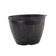 thumbnail image 1 of Rustic Resin Barrels Bucket Flower Planter Plant Pots Boxes Container Pail Backyard Planter Outdoor Indoor, 1 of 6
