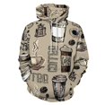 thumbnail image 1 of Rustic Retro Coffee Brown 3d Sweatshirts Hoodie Fashion Casual Personality Men's Women Street Hoodie Pullovers Long Sleeve Comfortable Top, 1 of 6