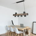 thumbnail image 1 of Rustic Retro Dimmable Light Chandelier Wood Beam Fixture Design Home Lamp, 1 of 10
