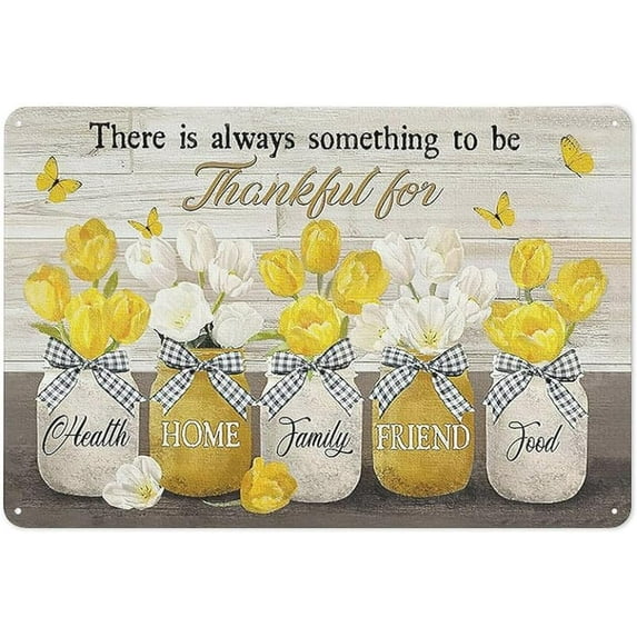 Rustic Retro Metal Tin Sign Farmhouse Truck Wall Art Old Barn Cross Daisy Wall Decor Christian Jesus Quotes Country Wall Art Home Parlor Garden Courtyard Wall Decor 8x12 Inch