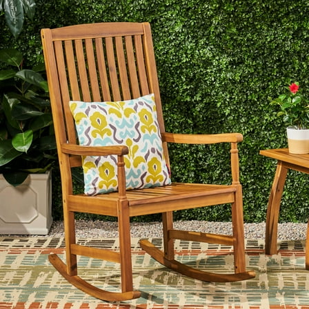 Rustic Rocking Chair With Frame And Relaxing Rock Rocker Classic Design Soothing Motion